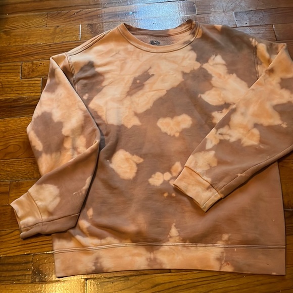 Dsquared² Black Cotton Tie Dye Crew Neck Casual Top